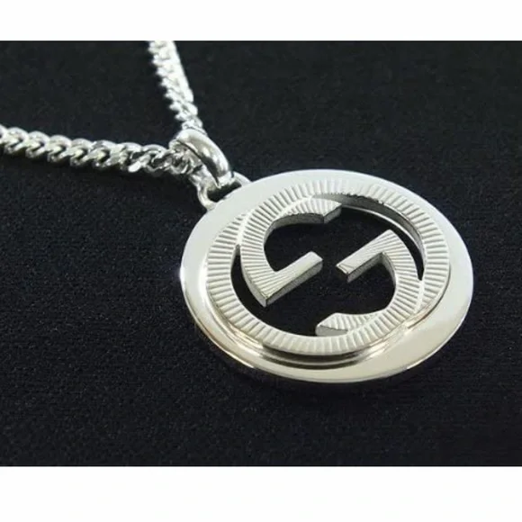 New Authentic Gucci Groove GG Necklace 22" - Picture 4 of 10